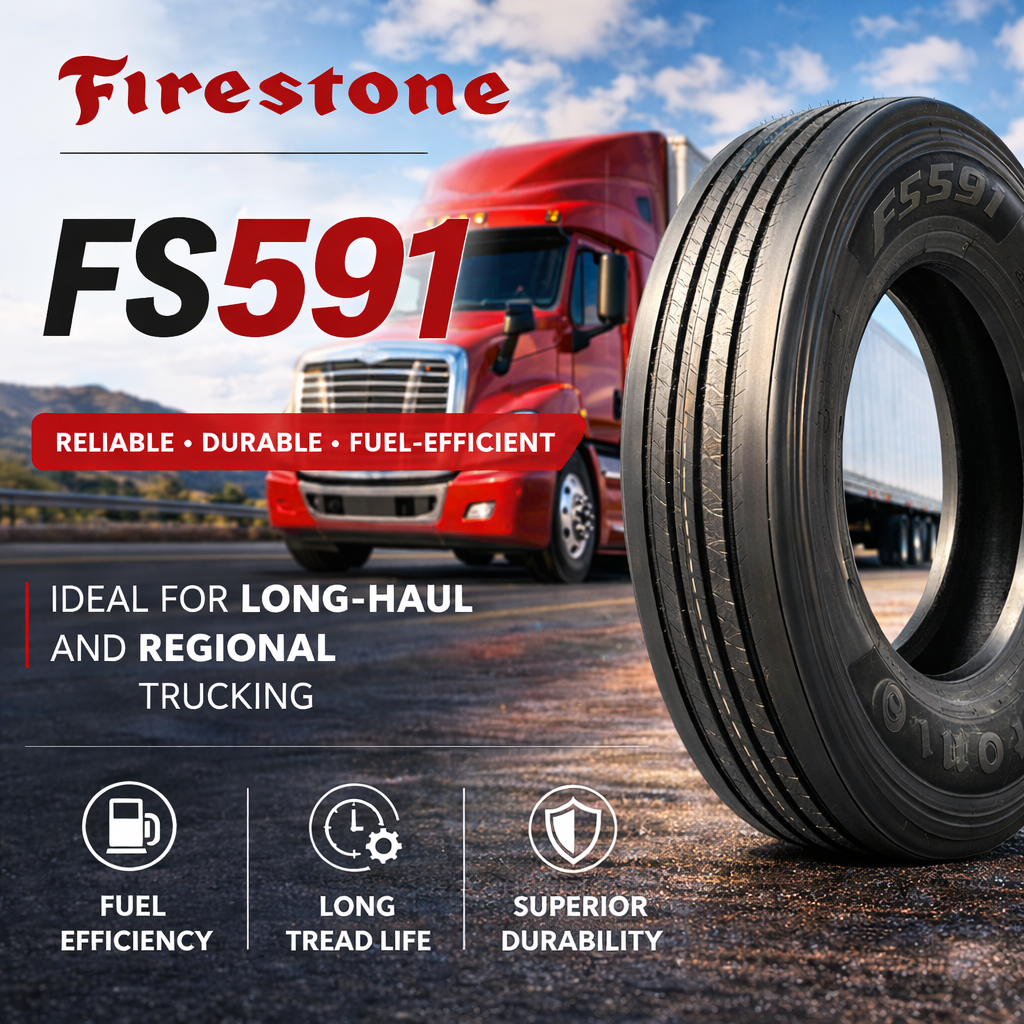 Firestone FS591 Review: A Reliable Steer Tire for Long-Haul and Regional Trucking