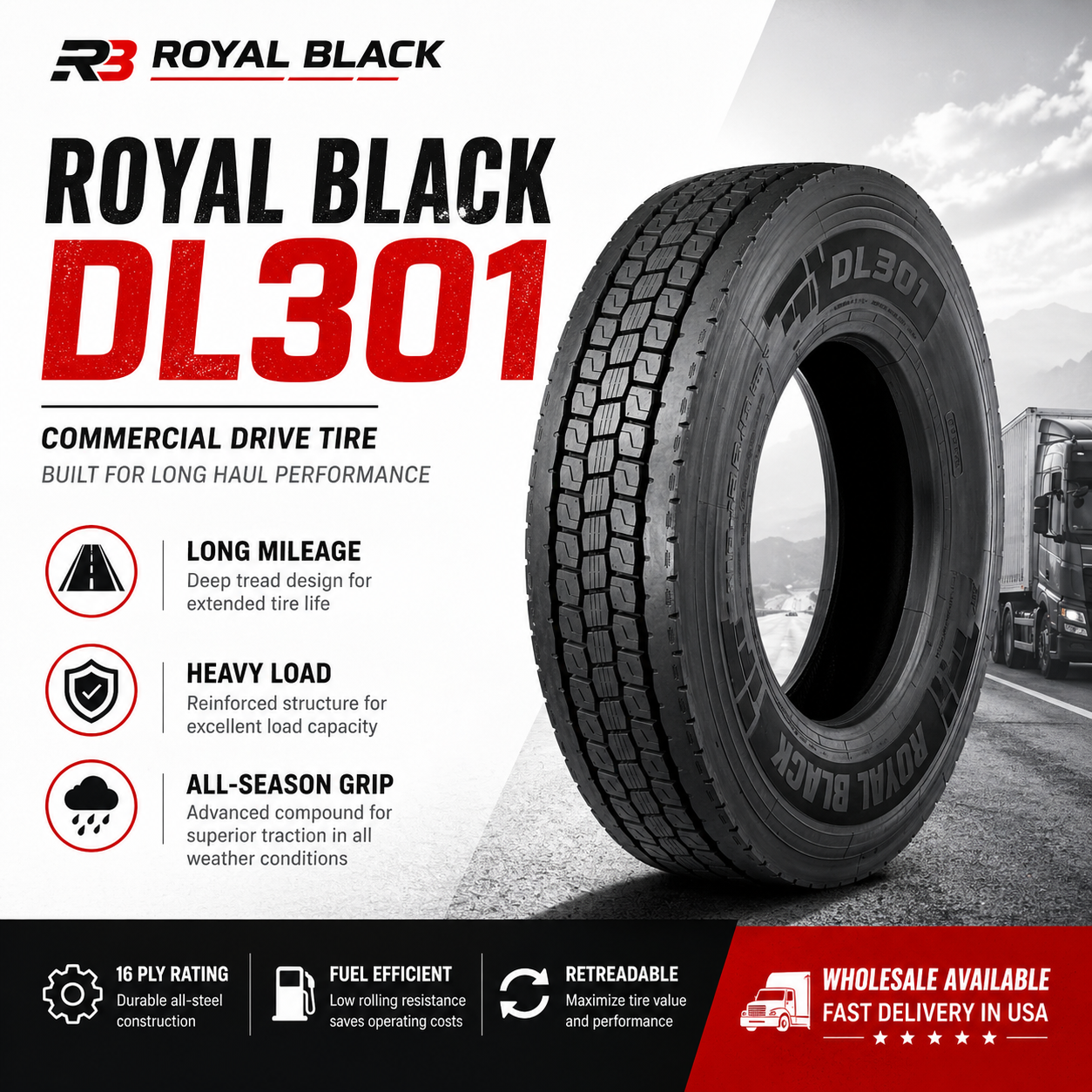 ROYAL BLACK DL301 Tire Review: Built for Heavy-Duty Performance