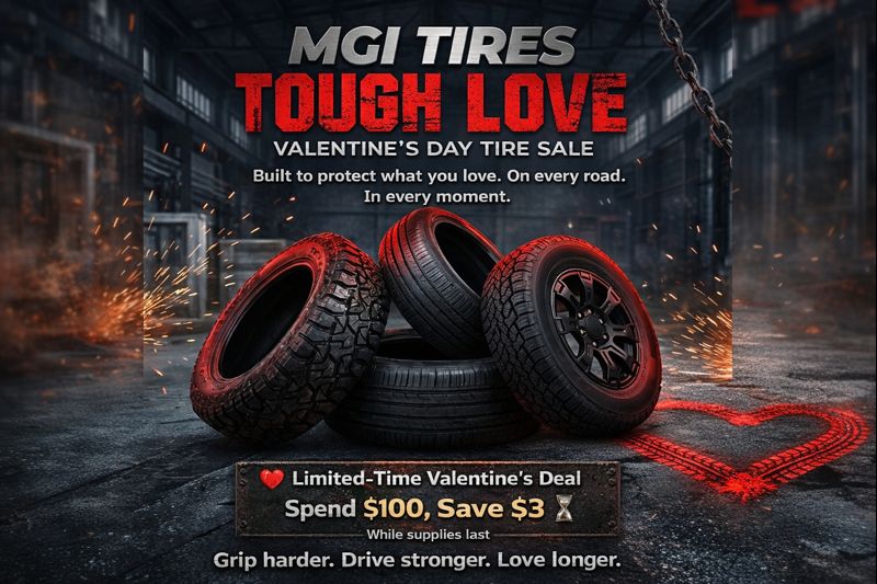 ❤️ MGI Tires Valentine’s Day Tire Sale – Limited-Time Savings You’ll Love